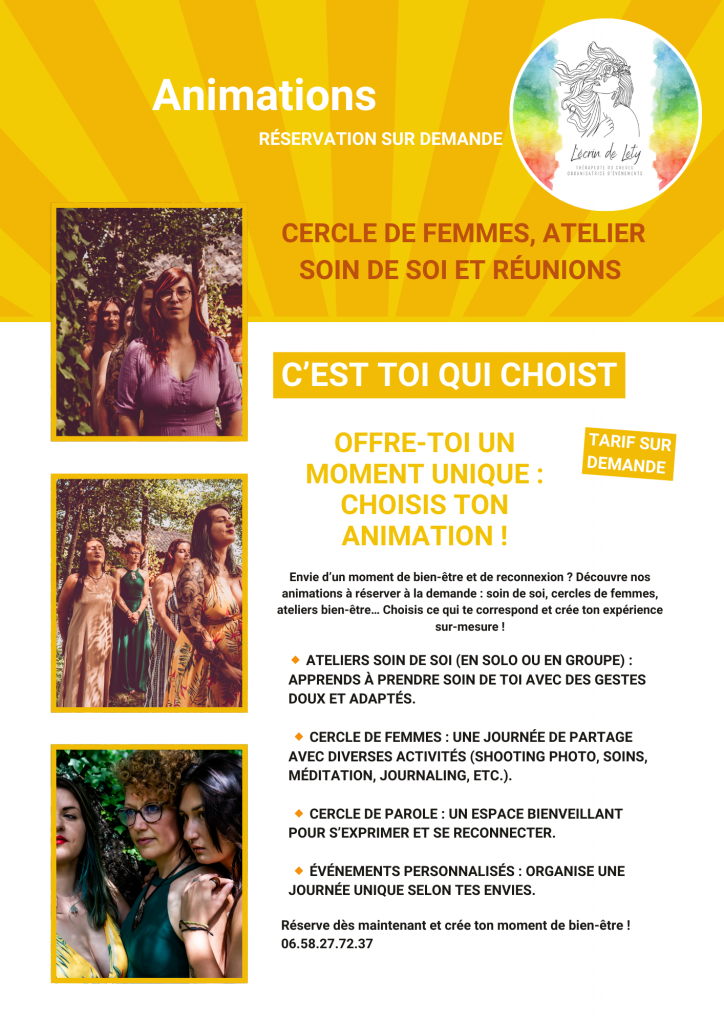 Réserve Ton Cercle de Femmes & Ateliers Bien-Être – Un Moment Pour Toi !